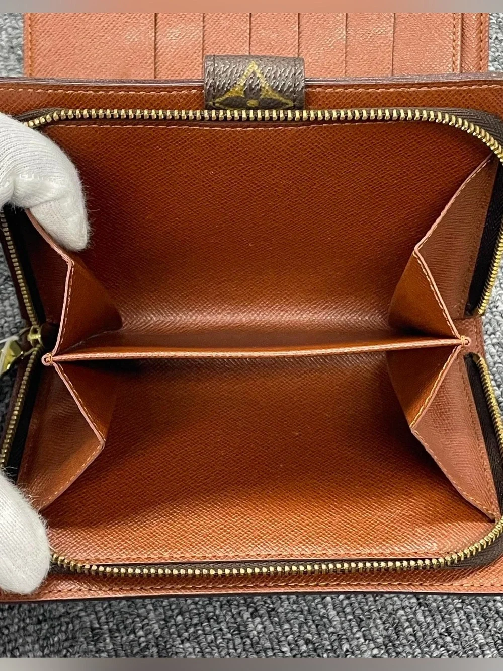 Louis Vuitton Brown Monogram Canvas Compact Wallet